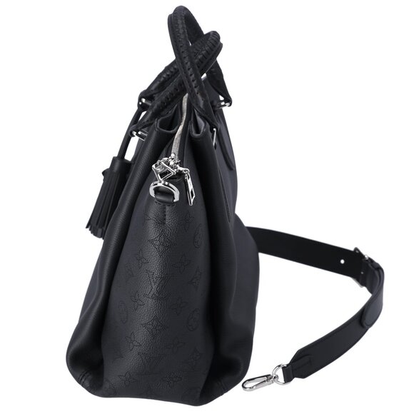 Louis Vuitton Haumea Mahina Handbag M55029 Black Leather - Picture 3 of 9